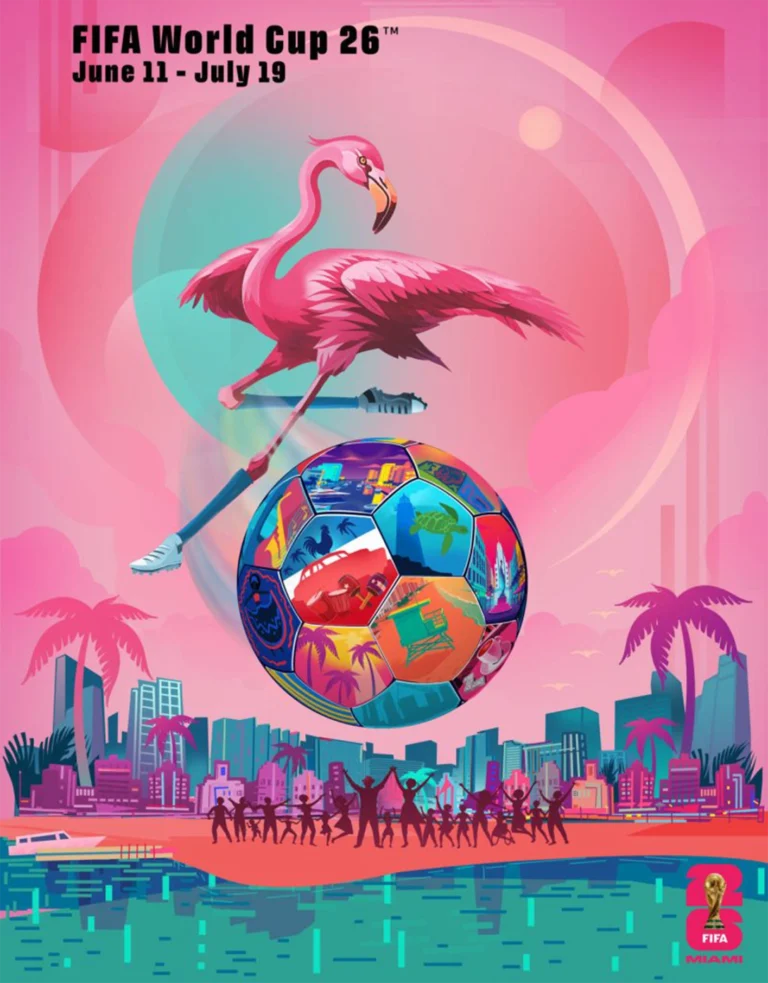 Oficial: Miami reveló el afiche de la ciudad para la Copa del Mundo 2026